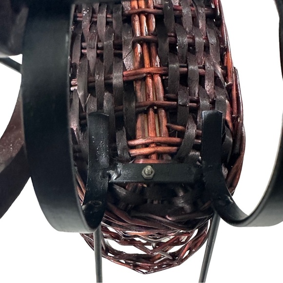 Vtg Victorian Style Baby Doll Carriage Buggy Stroller Metal /Wicker & Wood 14” H - Picture 12 of 13